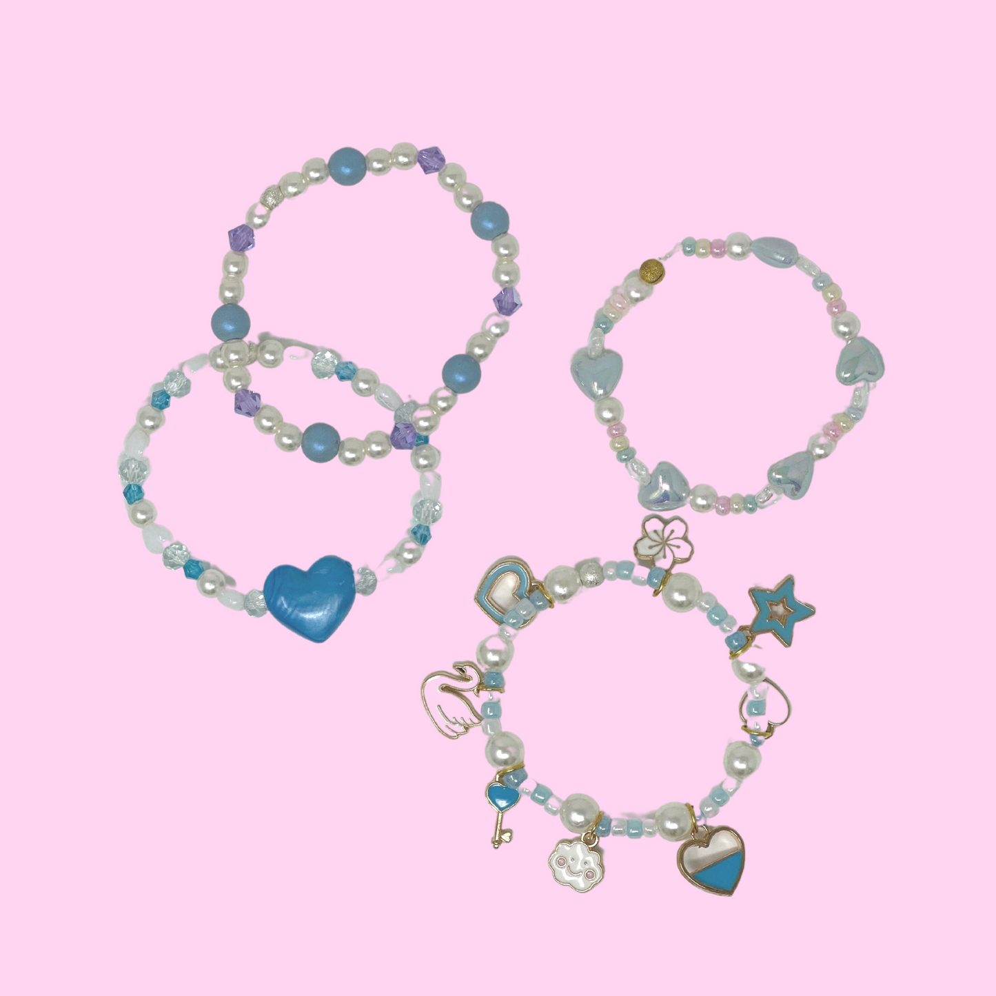 Something Blue Bracelet Set Valentine Collection