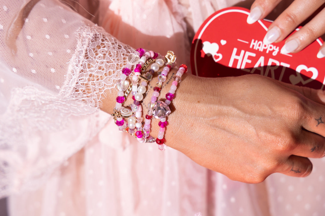 Tickled Pink Bracelet Set Valentine Collection
