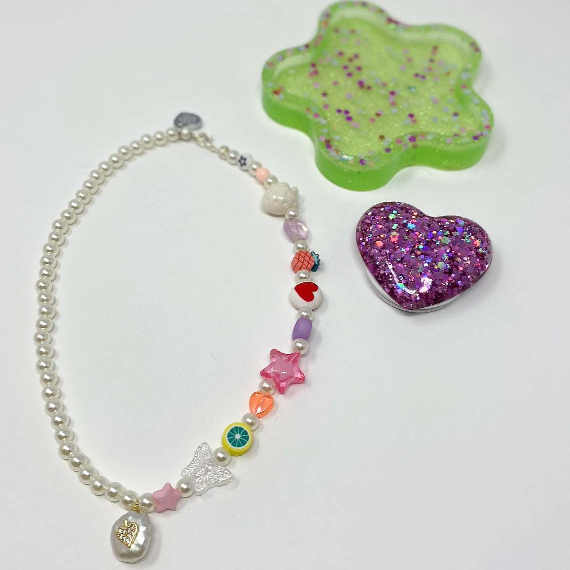 Jewellery Sets | Customised Y2k Bead/beaded Necklace With Bracelet Set |  Freeup