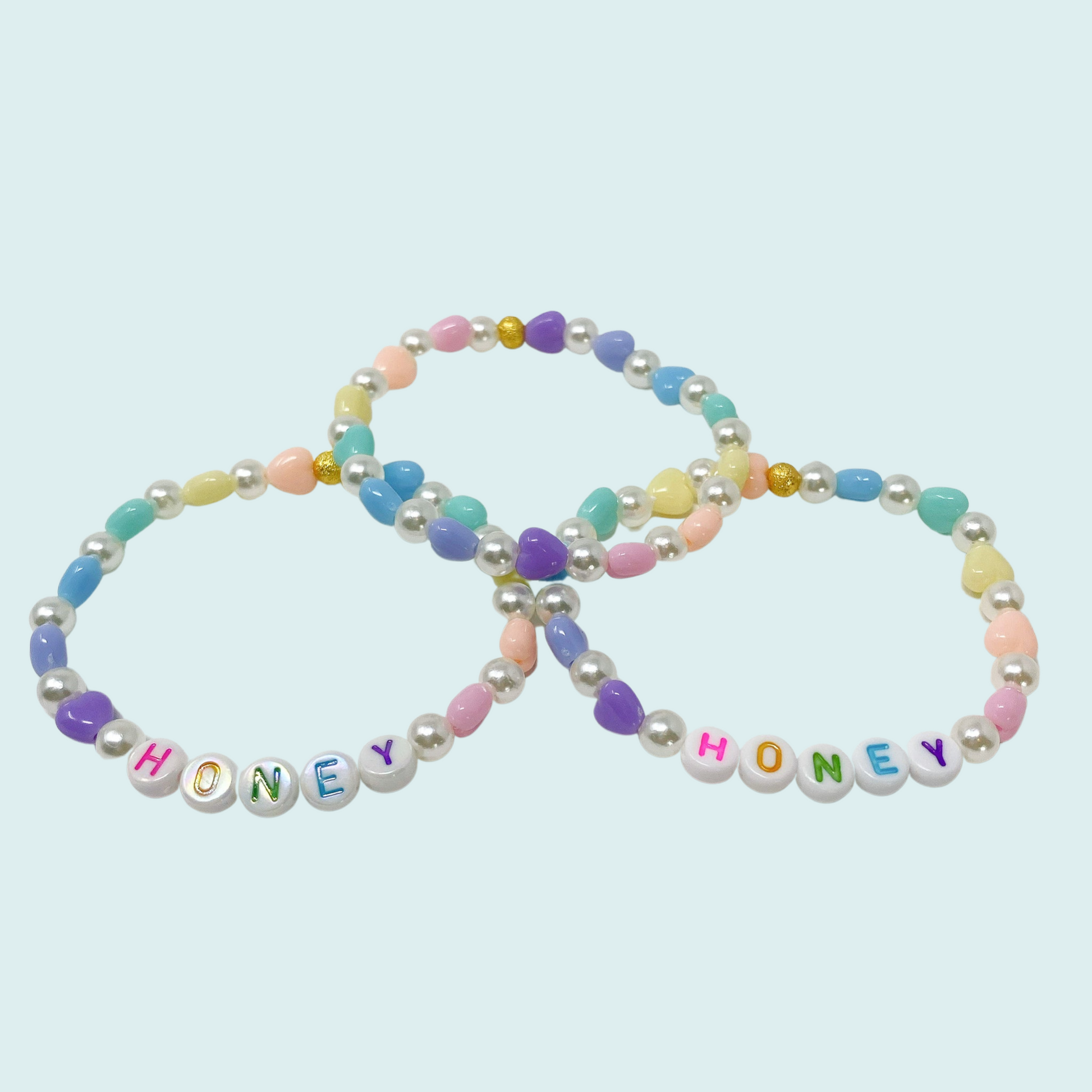 Hidayat Pastel Multicolor Plastic Beads Bracelet 